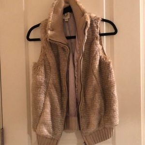 Faux fur vest. Very comfy and stylish